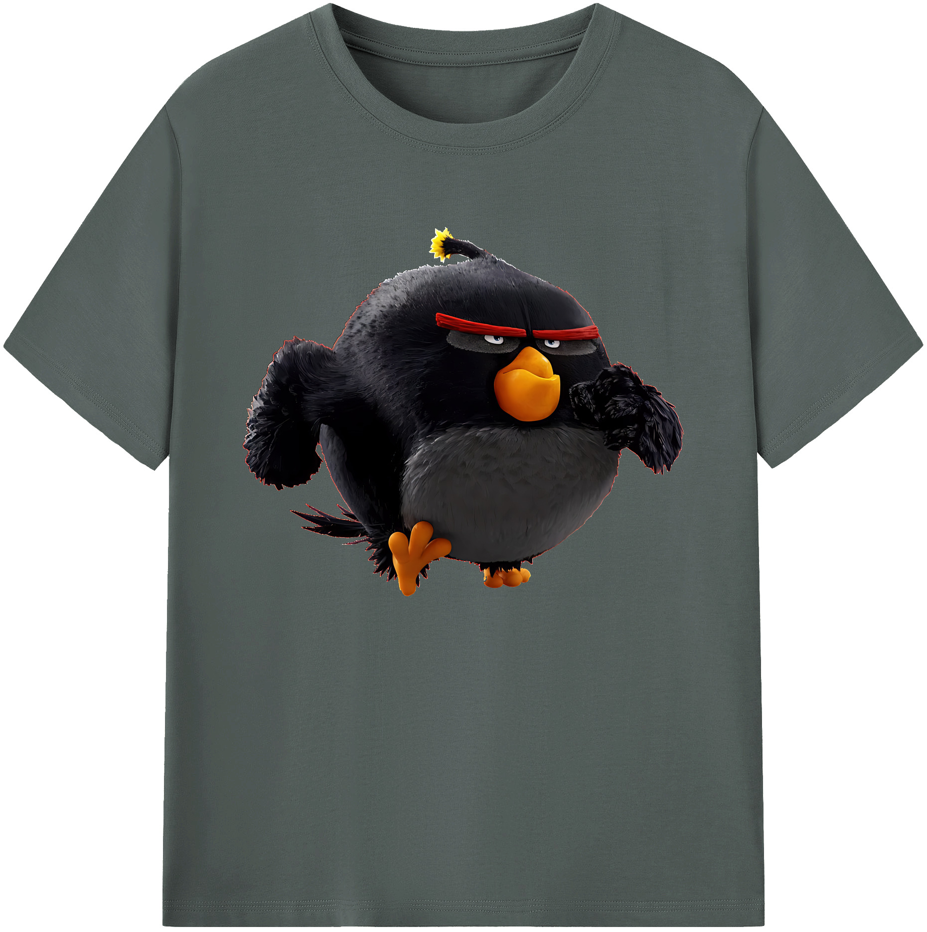（画像用） Angry Birds アングリーバード 綿100％ メンズ半袖Tシャツ｜肌触りやわらか＆通気性